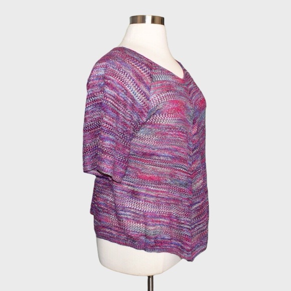 Faded Glory Marled Open Knit Sweater - Picture 2 of 6